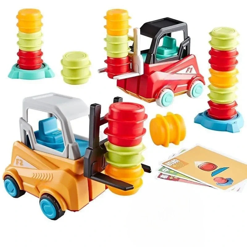 Wooden Balancing Crane Stacking Game for Kids, Tabletop Skill Building Toy with Lift & Stack Blocks, Educational Focus & Coordination Activi | Thomler