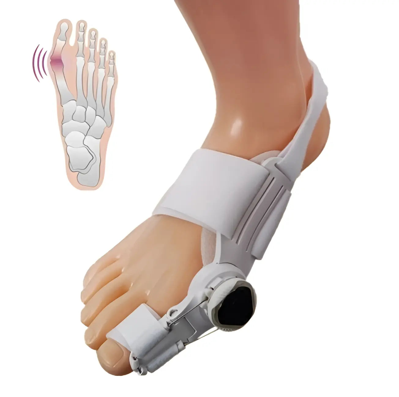 Adjustable Big Toe Splint for Bunion Relief & Alignment | Hinged Night Brace for Pain-Free Walking & Sleep Recovery | Thomler