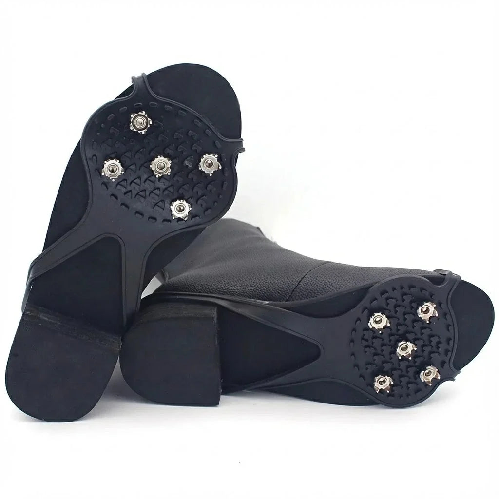 Traction Cleats for Winter Walking on Ice and Snow – Portable Over-Shoe Spikes for Adults and Kids – Lightweight Slip-On Grips | Thomler