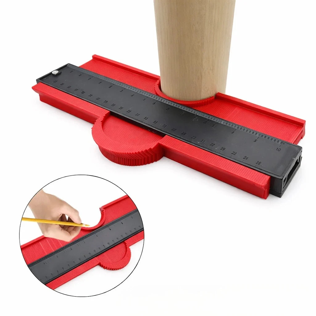 Profile Duplicator Tool for Laminate, Tile & Trim – Plastic Template Maker with Locking Pins for Woodworking & Flooring – DIY Layout Guide f | Thomler