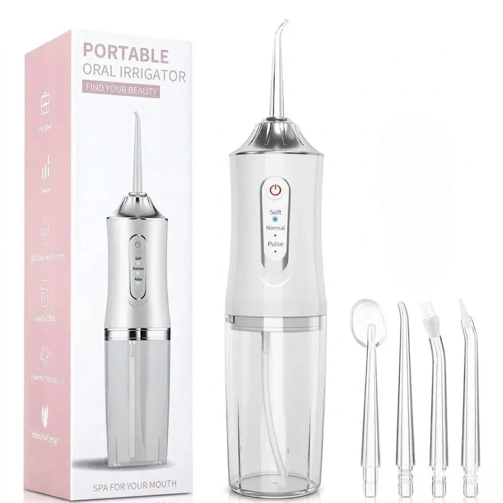 Cordless Water Flosser with 3 Pressure Modes for Travel & Home – Rechargeable Dental Irrigator for Braces, Gums & Deep Cleaning | Thomler