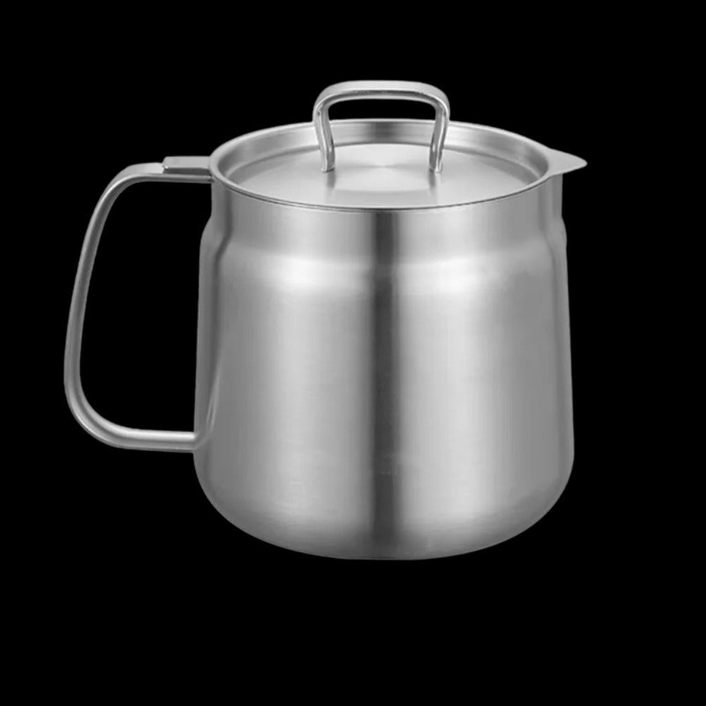 Dual-Function Fry Pot with Integrated Oil Filter for Mess-Free Cooking & Reuse | Thomler