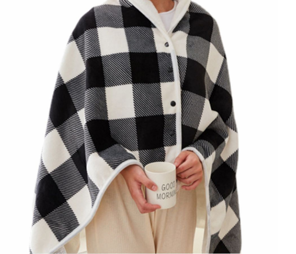 Wearable Heated Throw Blanket for Women – Portable Electric Wrap with Cozy Fleece – Hands-Free Design for Shoulders & Lap – Perfect for | Thomler