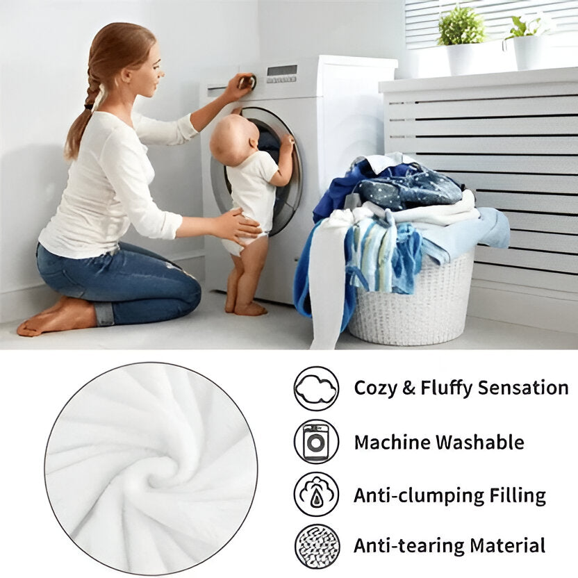 Year-Round Plush Throw Blanket for Couch, Bed & Travel – Soft Microfiber Comfort Layer – Machine Washable – Perfect for Living Room | Thomler