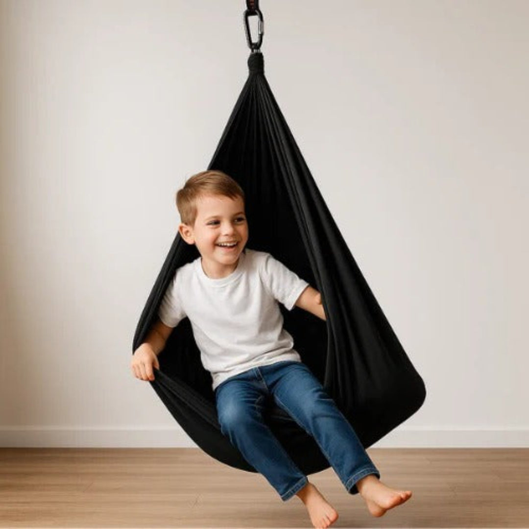 Sensory Swing Weather Resistant Textile 100.0 x 280.0 cm Indoor Outdoor Relaxation Hanging Cocoon Seat For Children Adults | Thomler