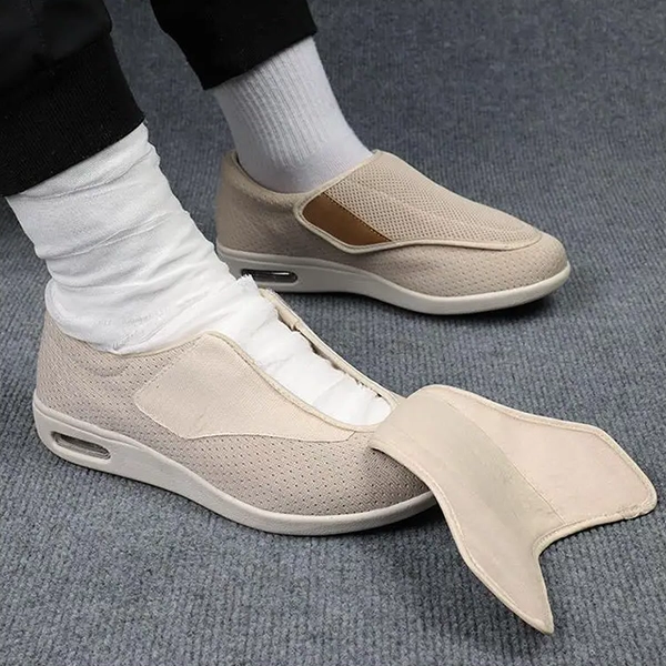Orthopedic Sneakers Extra Wide Fit Memory Foam Cushioned Lace-Up Walking Shoes for Swollen Feet Diabetic-Friendly Athletic Footwear Unisex | Thomler