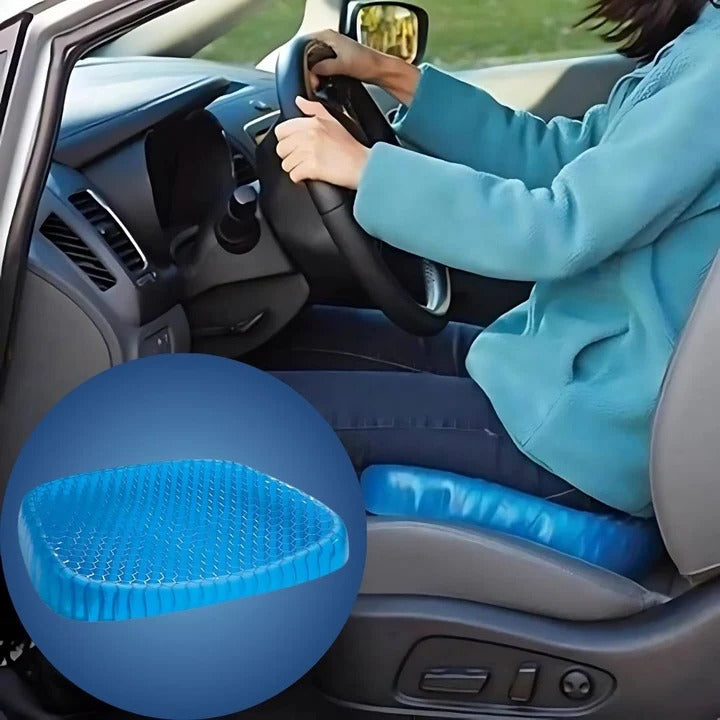 Honeycomb Gel Seat Pad for Coccyx Relief and Spinal Alignment in Office Chair Car Wheelchair | Thomler