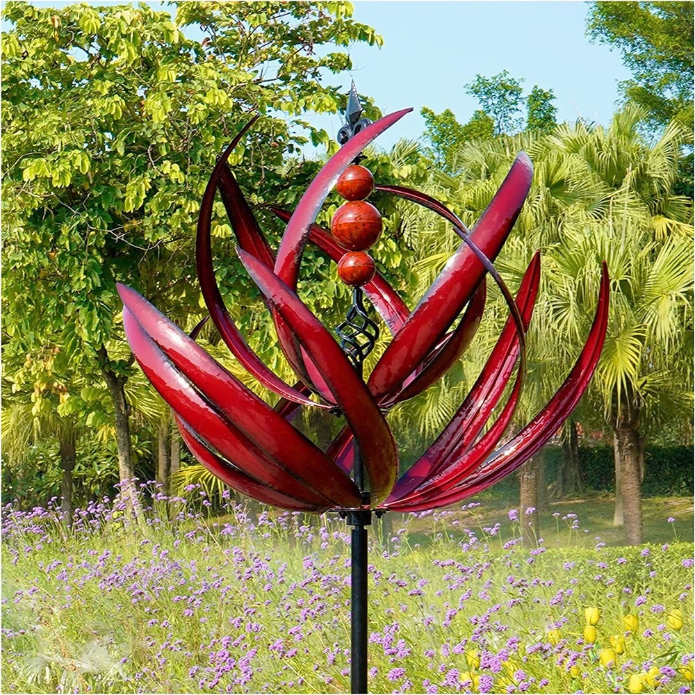 Spinning Wind Sculpture for Yard & Patio – 3D Kinetic Metal Spinner with 360° Motion | Thomler