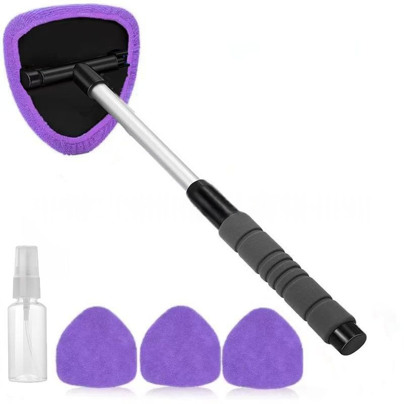 Pivoting Glass Squeegee with Telescoping Handle for Windows & Car Windshields | Thomler