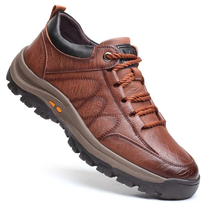 Genuine Leather Orthopedic Walking Shoes for Men – Arch Support Casual Footwear for Work & Outdoor Adventures | Thomler