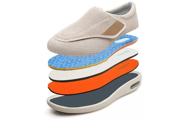 Orthopedic Sneakers Extra Wide Fit Memory Foam Cushioned Lace-Up Walking Shoes for Swollen Feet Diabetic-Friendly Athletic Footwear Unisex | Thomler