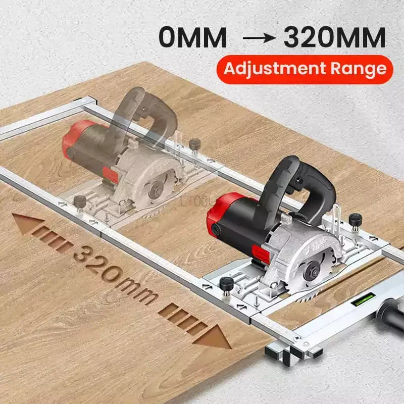 Circular Saw Guide Aluminium 0–32.0 cm Adjustable Woodworking Cutting Tool Panel Furniture Precision | Thomler