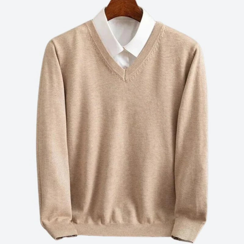 Men's Premium Cashmere Pullover Sweater – Ultra-Soft Knit for Cold Weather Comfort | Classic Crew Neck Style for Everyday Wear | Thomler