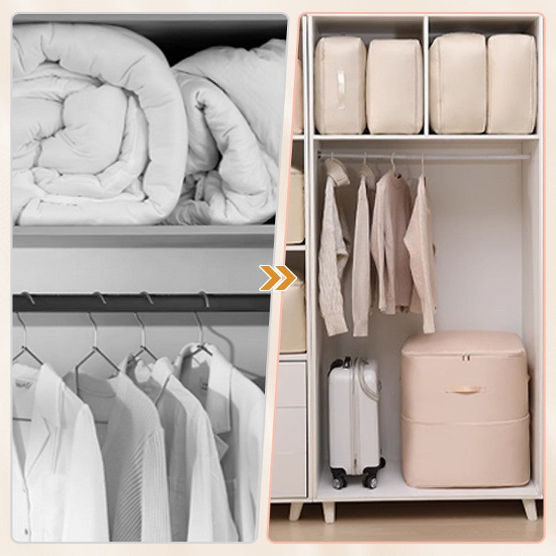Clothing Storage Bag Nylon 52.0 cm Water Repellent Seasonal Clothing Duvet Organiser Closet Under Bed Bedding Storage | Thomler