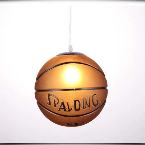 Ceiling Light Glass 30.0 cm Sports Design Children's Bedroom LED Lighting Dimmable Football Basketball Room Lamp | Thomler