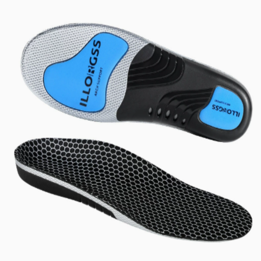 Cushioned Orthotic Inserts with Elevated Midfoot Support for Sneakers and Work Shoes | Thomler