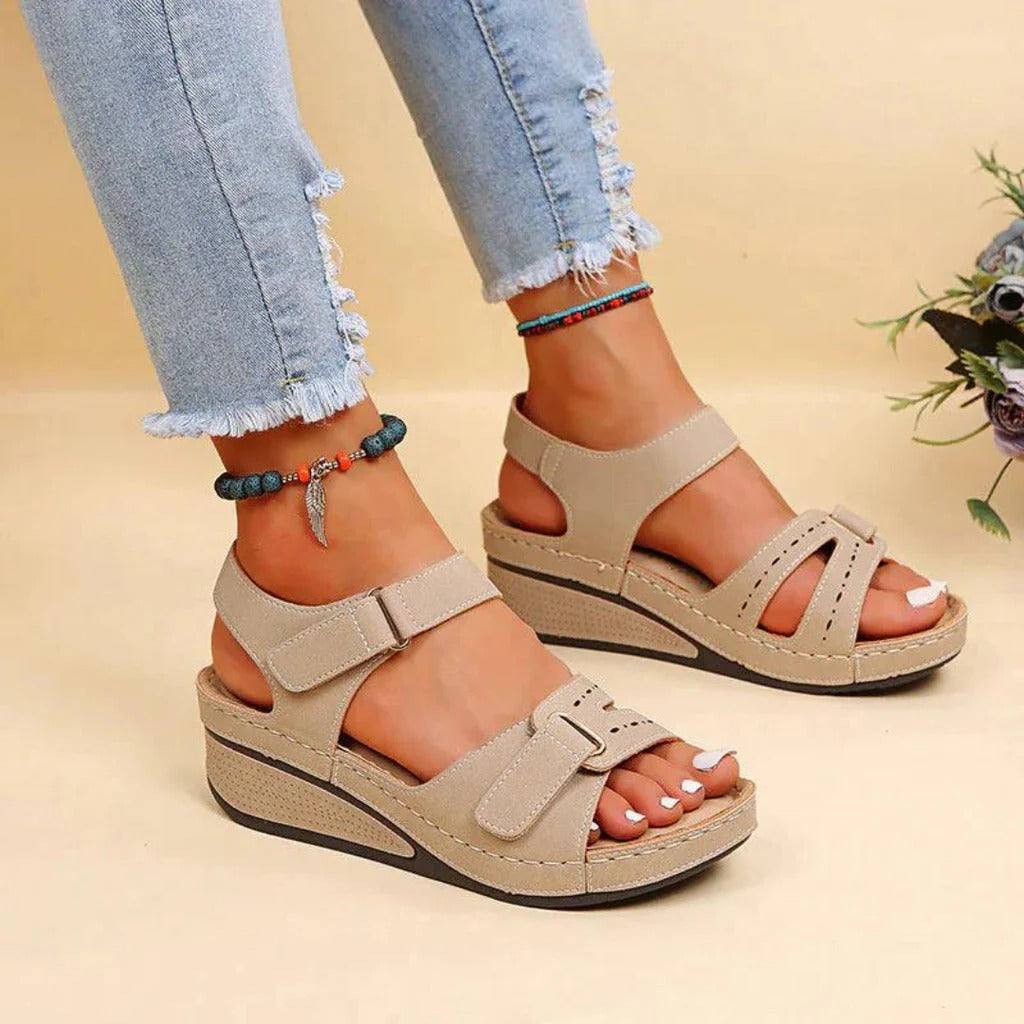 Women's Arch Support Sandals – Cushioned Footbed, Adjustable Straps, All-Day Comfort for Walking, Travel & Everyday Wear | Thomler