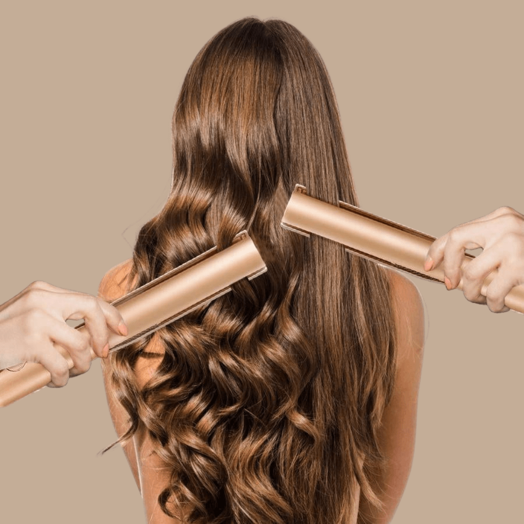 Dual-Function Hot Styling Iron for Curls & Straightening – Quick Heat Tech for Smooth Finish | Thomler