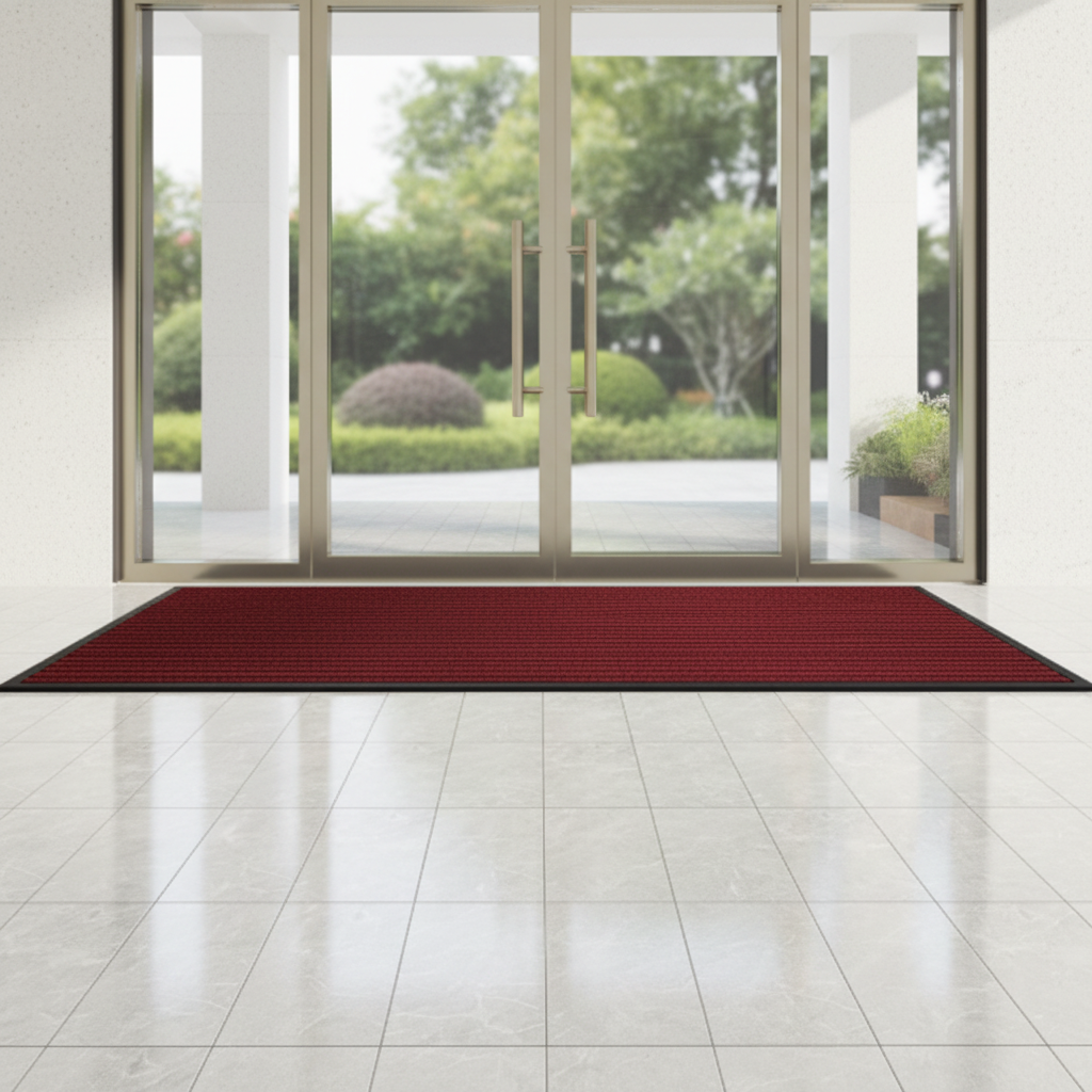 Indoor Outdoor Rubber Doormat Non-Slip Striped Entry Mat for Front Door Hallway Patio Foyer Mud Room High Traffic Areas Home Entryway | Thomler