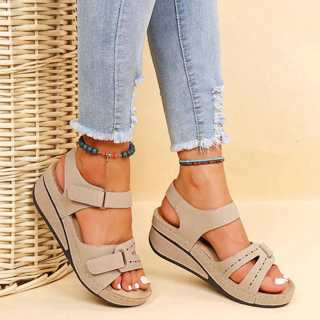 Women's Arch Support Sandals – Cushioned Footbed, Adjustable Straps, All-Day Comfort for Walking, Travel & Everyday Wear | Thomler