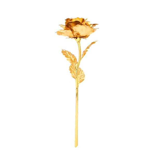 Gold-Plated Preserved Rose in Presentation Box – Timeless Keepsake for Anniversary, Mother's Day, Valentine's Day | Thomler