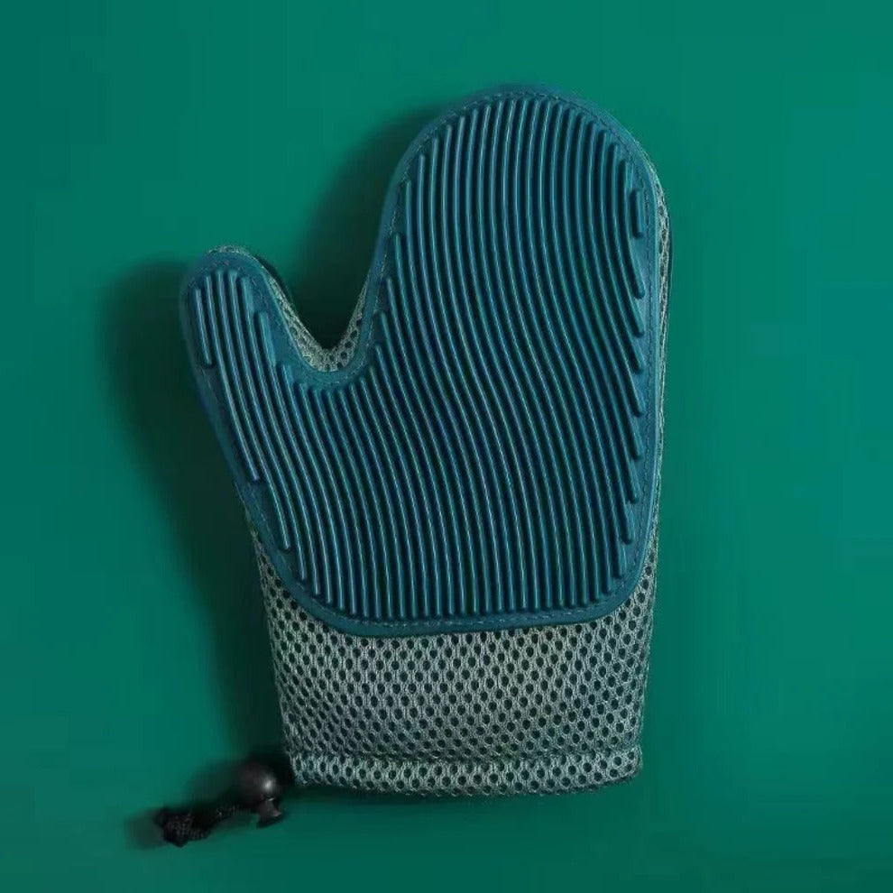 Dual-Sided Pet Hair Removal Mitt for Cats – Flexible Grooming & Massage Hand Tool | Thomler