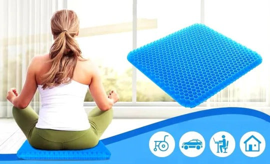 Honeycomb Gel Seat Pad for Coccyx Relief and Spinal Alignment in Office Chair Car Wheelchair | Thomler