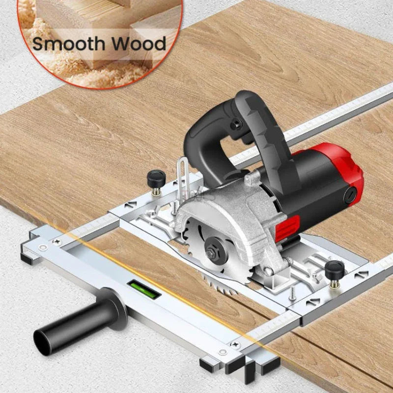 Stainless Steel Edge Guide for Woodworking | Dual Ruler with Quick-Release Clamp for Accurate Straight Cuts & Rip Cuts | Thomler