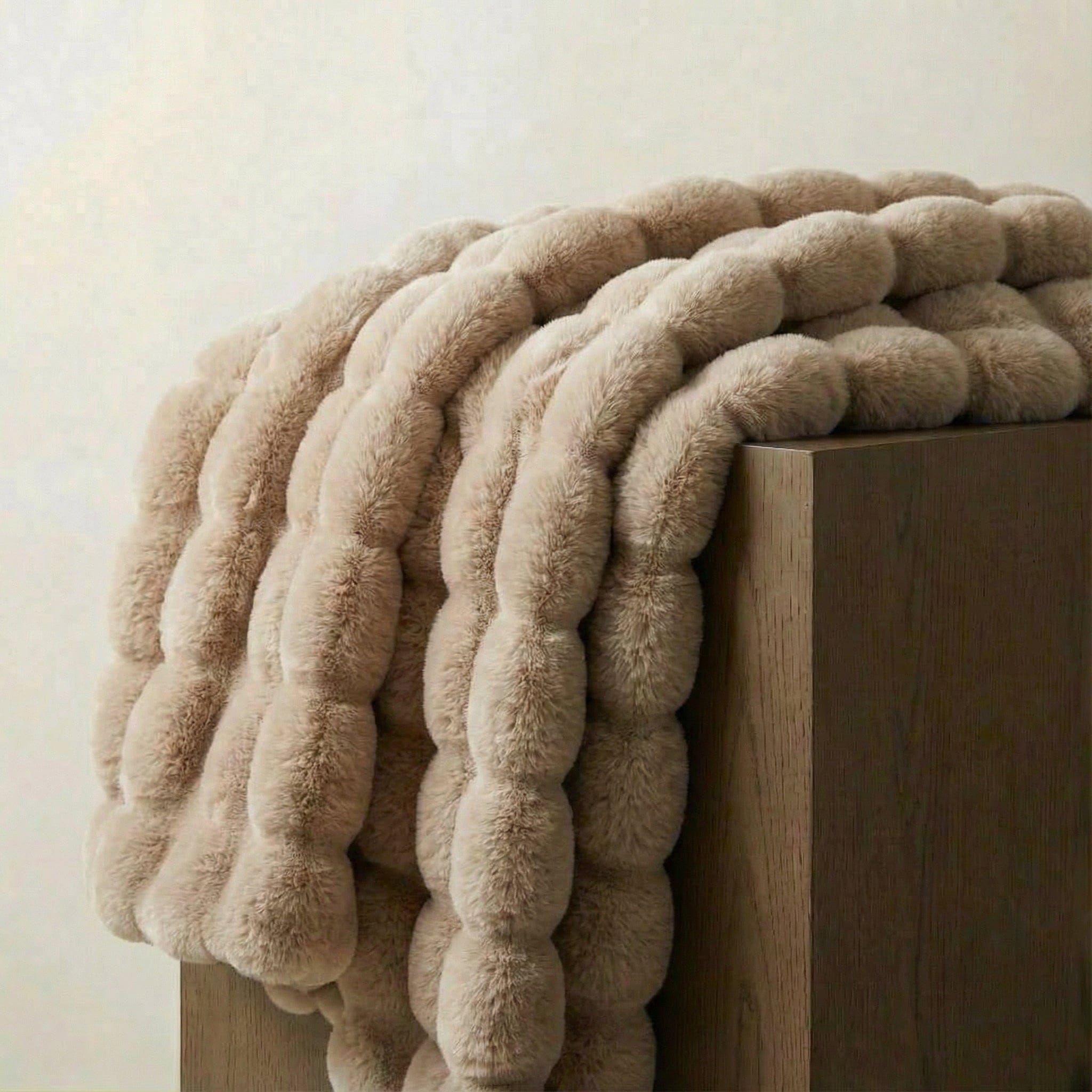 Plush Faux Fur Throw Blanket with Silky Soft Texture for Couch, Bed & Living Room Decor in Multiple Colors | Thomler