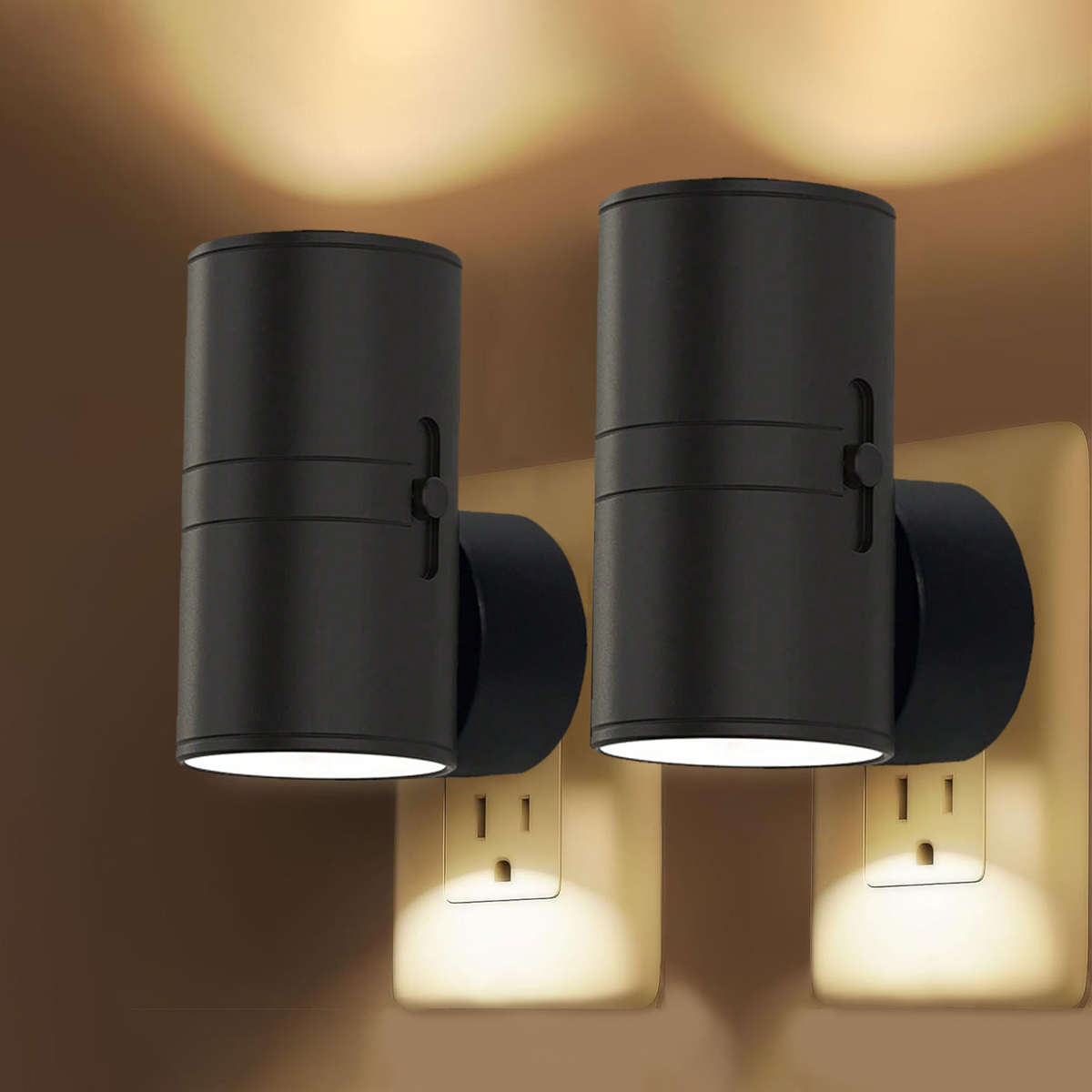 Dimmable Plug-In LED Night Light for Hallways, Bedrooms & Nurseries – Adjustable Brightness Outlet Light | Thomler