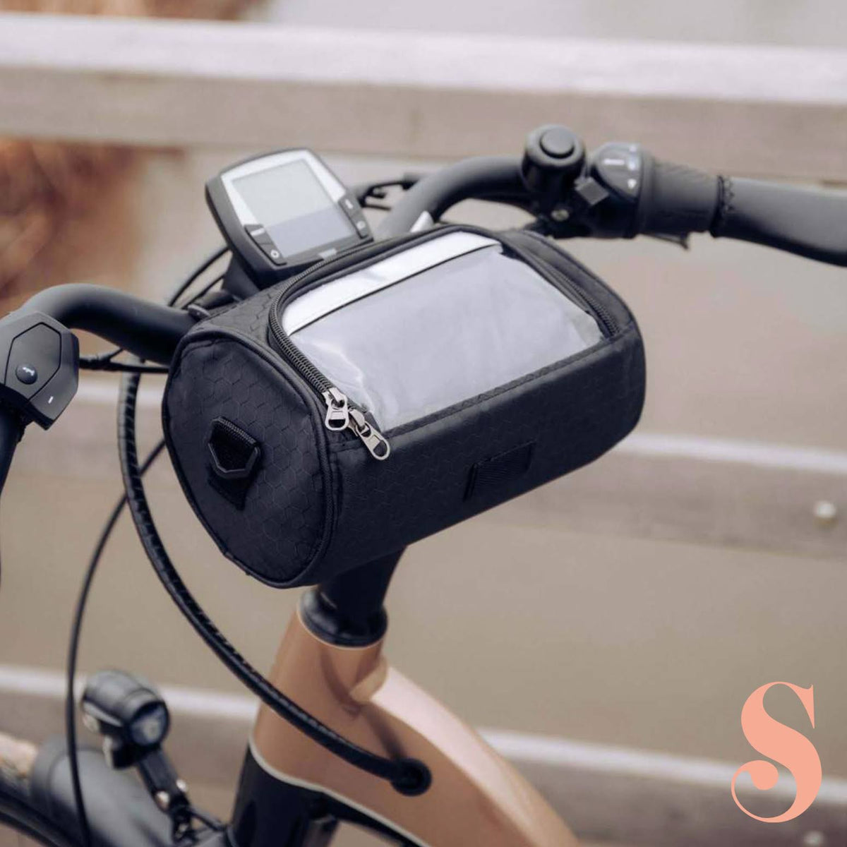 Touchscreen Handlebar Bike Bag – Weatherproof Storage with Phone Window for Cycling | Thomler
