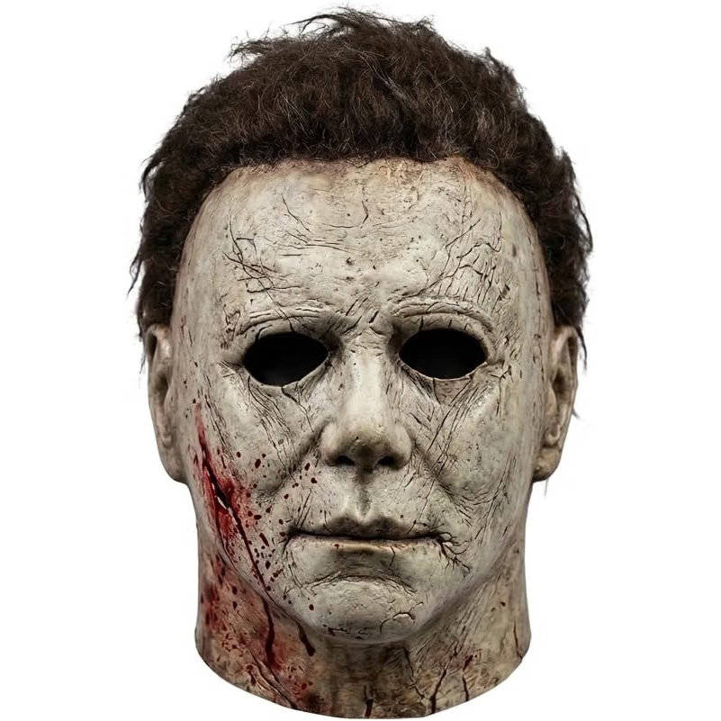 Full-Head Horror Movie Costume Mask with Synthetic Hair for Adults | Thomler