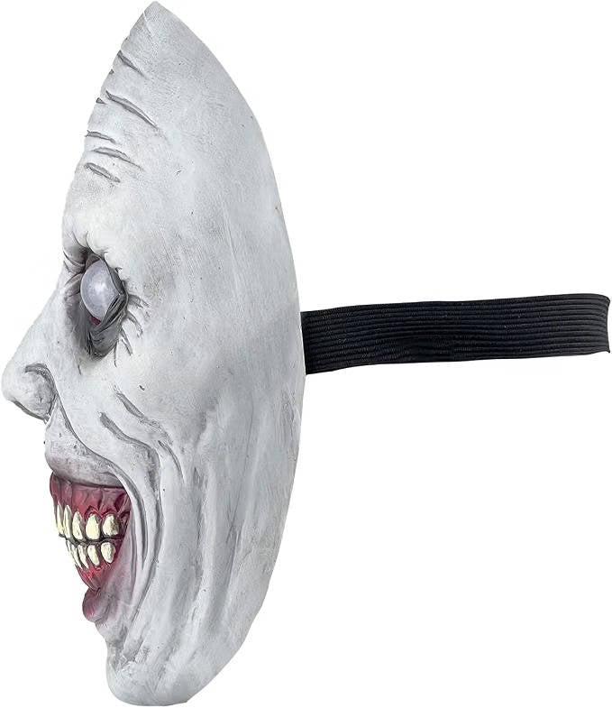 Grinning Horror Mask with Oversized Eyes and Blood-Red Teeth – Full-Head Cover for Parties and Costume Events | Thomler