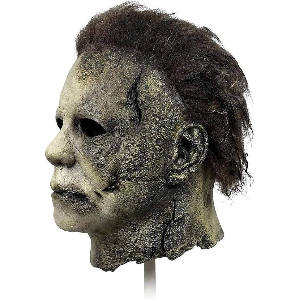 Full-Head Horror Movie Costume Mask with Synthetic Hair for Adults | Thomler