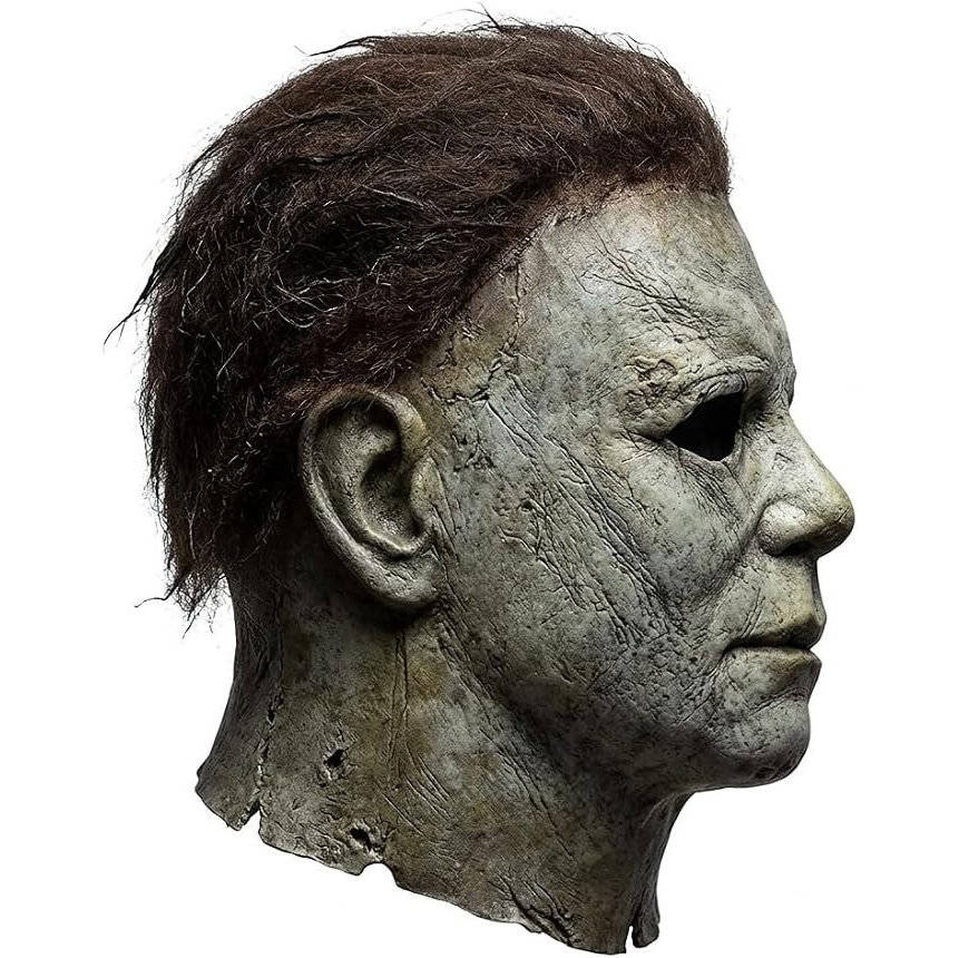 Full-Head Horror Movie Costume Mask with Synthetic Hair for Adults | Thomler