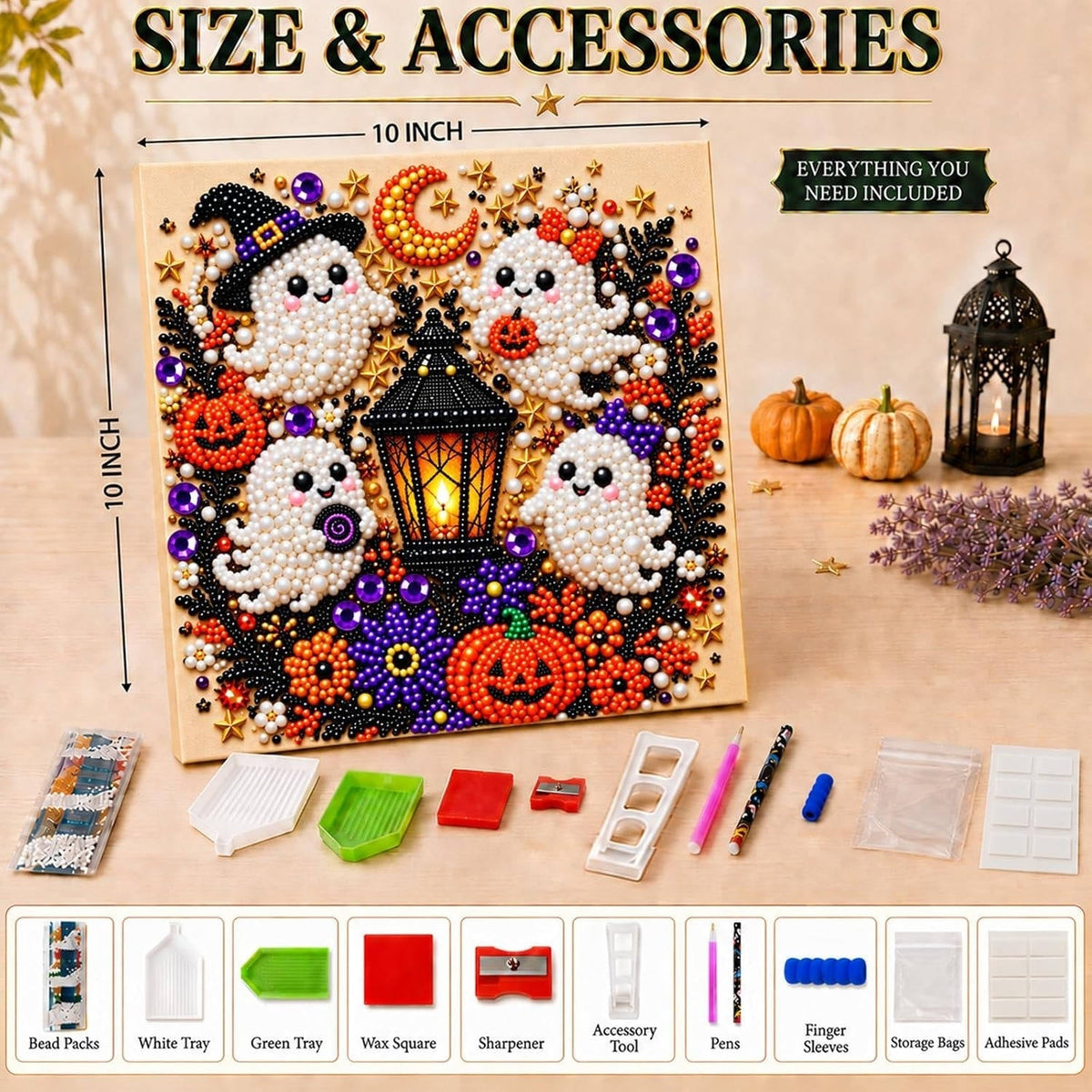 DIY Bead Art Kits – Spooky Halloween Wall Decorations for Crafters | Thomler