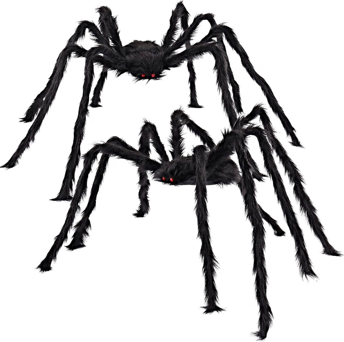 Oversized Poseable Arachnid Props Set – 63-Inch Dark Decorations for Yard & Indoor Haunted Displays | Thomler