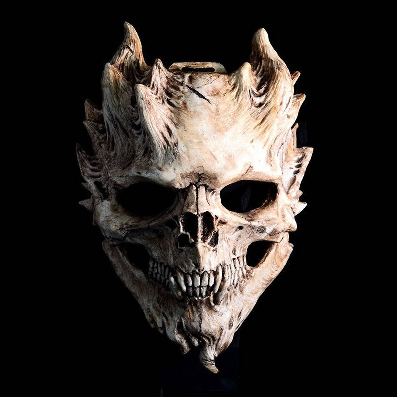 Full-Head Skull Mask – Realistic Latex Halloween Costume Accessory for Adults & Teens | Thomler