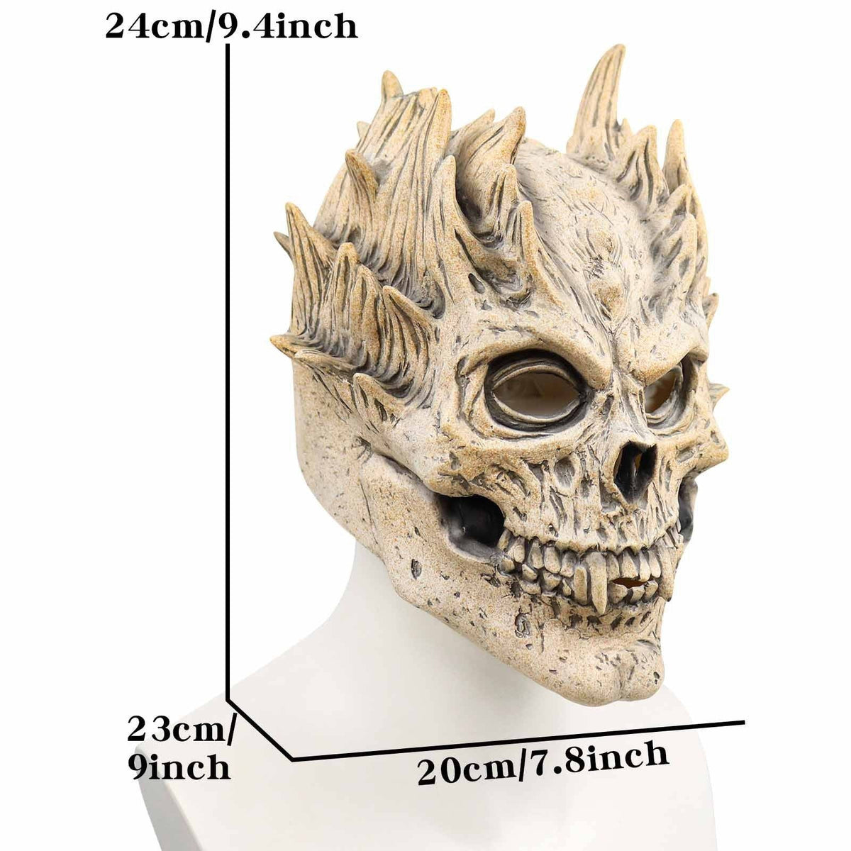 Full-Head Skull Mask – Realistic Latex Halloween Costume Accessory for Adults & Teens | Thomler
