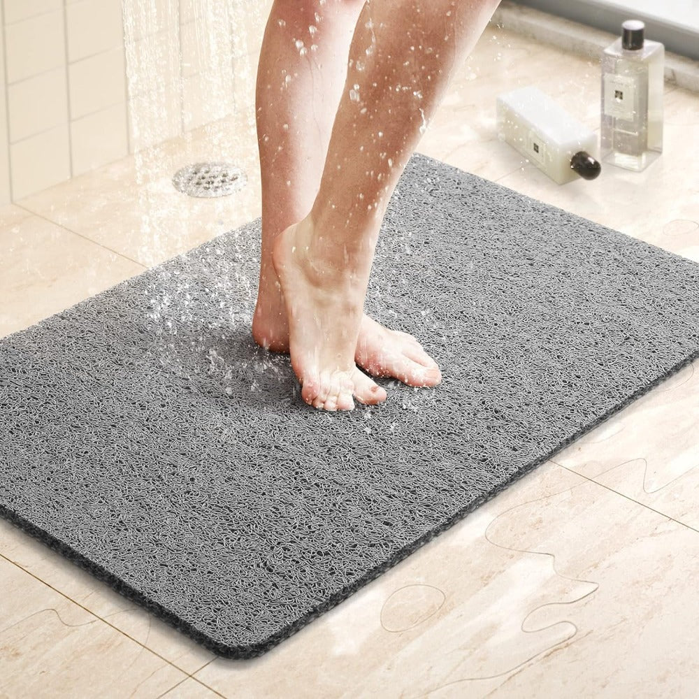 Non-Slip Bathroom Shower Mat with Quick-Dry Microban Fabric Soft Cushioned Anti-Slip Grip Surface Mold Resistant Bath Floor Mat for | Thomler