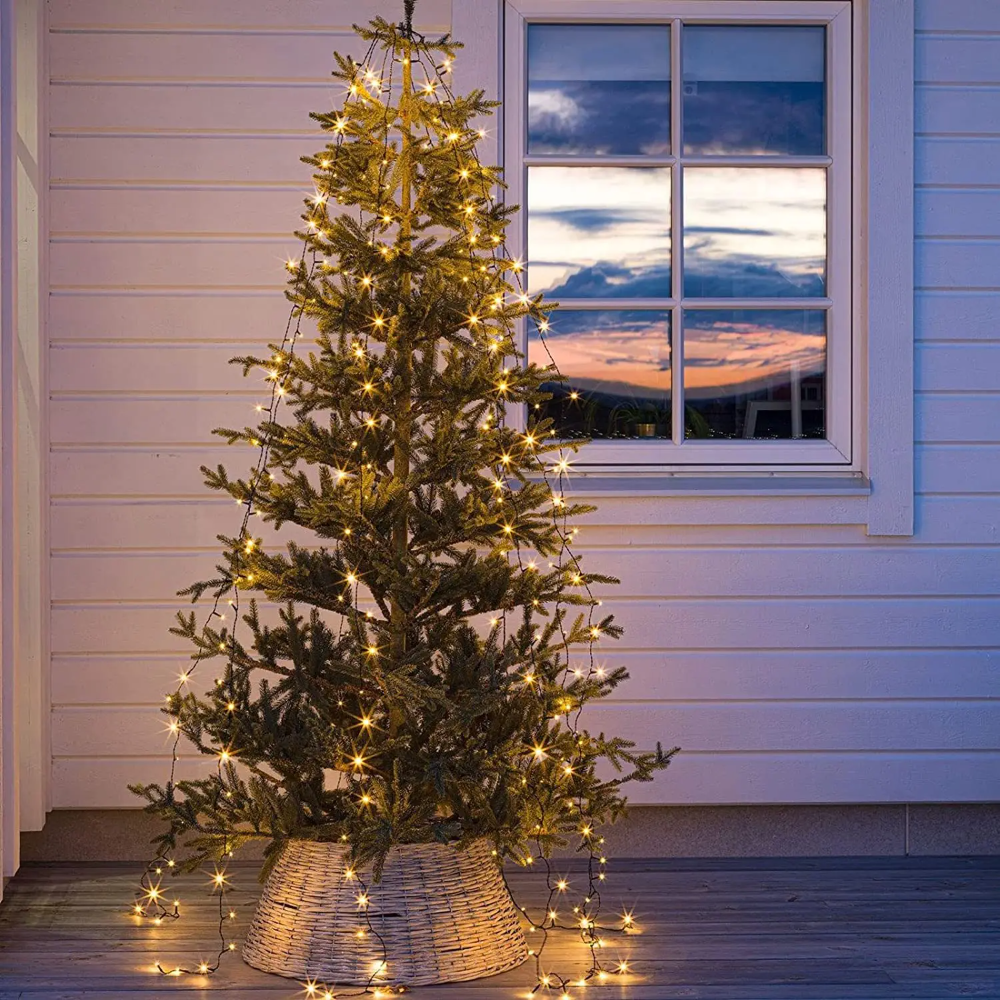 Cascading LED Tree Lights with Remote Control & Timer for 4-12 ft Christmas Trees | Thomler