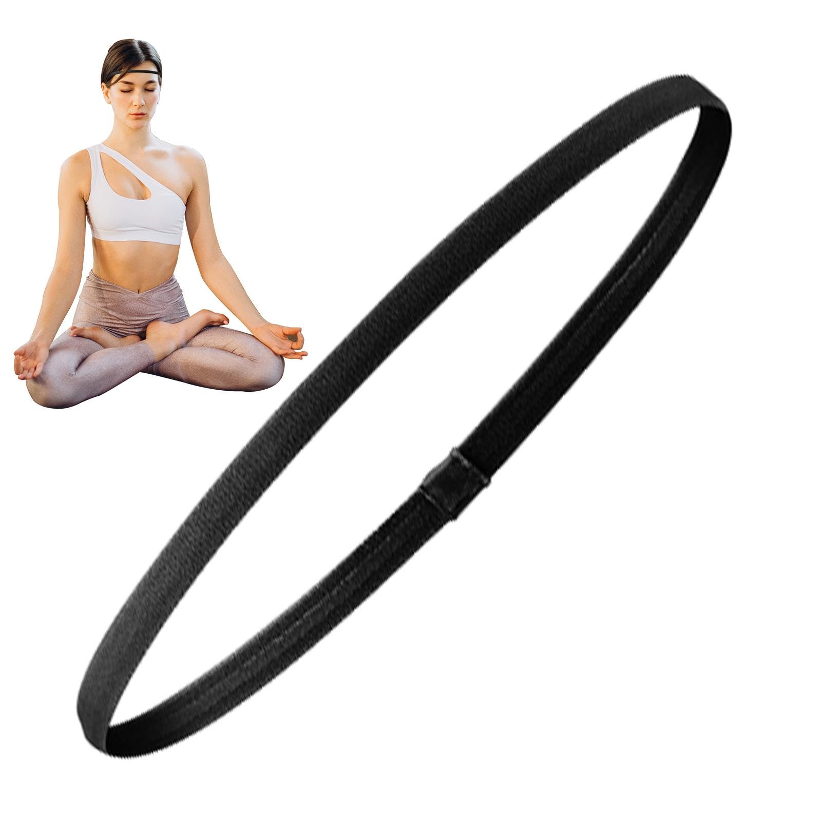 Stretchy Non-Slip Athletic Headbands for Women — 4-Pack Workout Hair Bands for Running, Yoga, Gym | Thomler