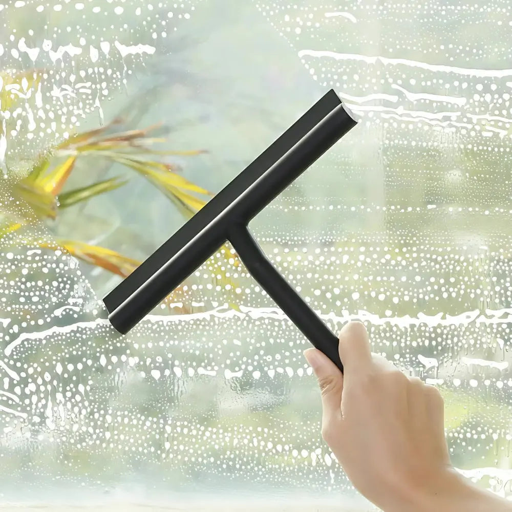 Silicone Bathroom Squeegee for Glass Shower Doors, Mirrors & Tile – Streak-Free Wiper with Ergonomic Handle for Daily Water Removal | Thomler