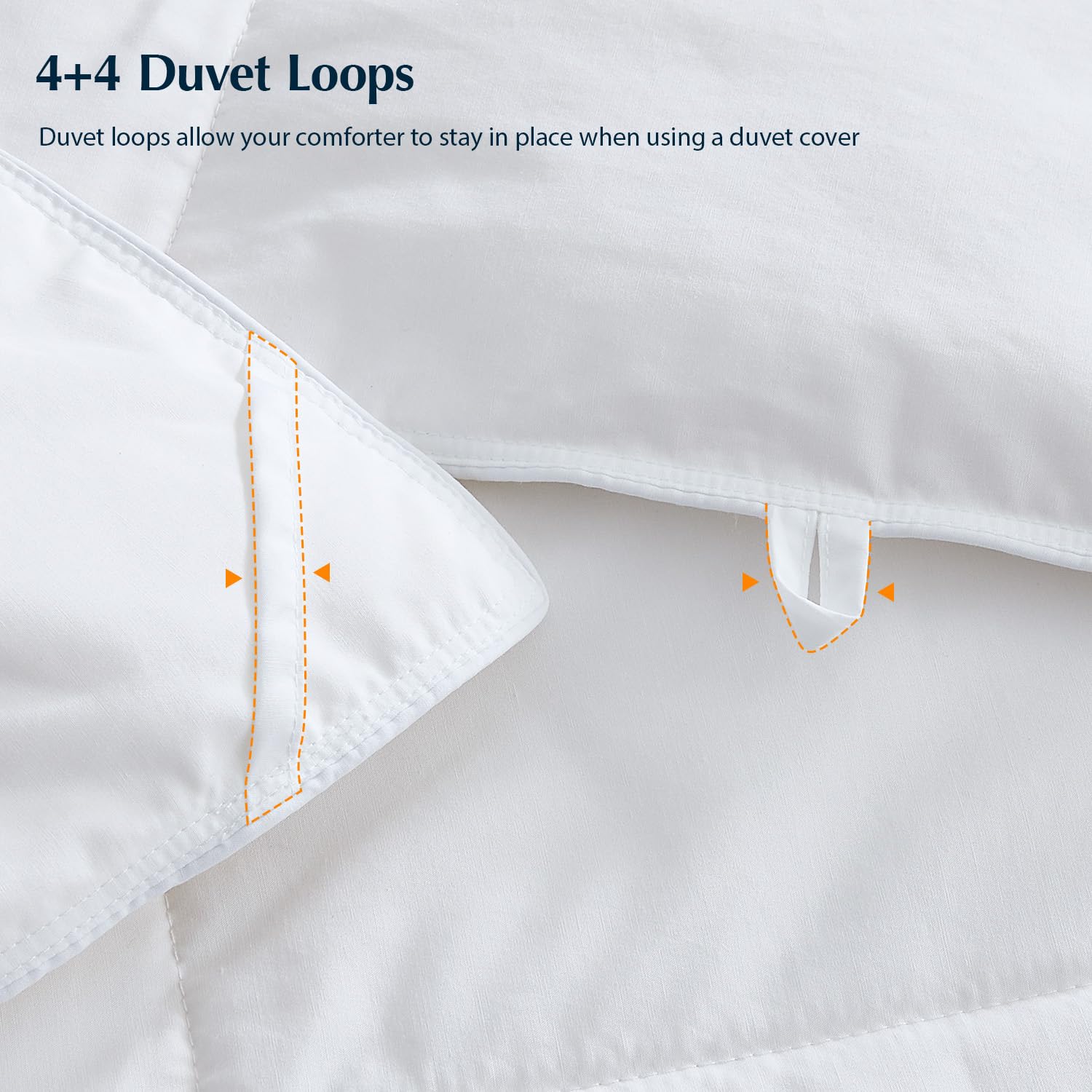 Down Comforter All Season Lightweight Breathable Quilt for Single Double Queen King Bed White Pink Gray 95% Goose Filled Year Round | Thomler