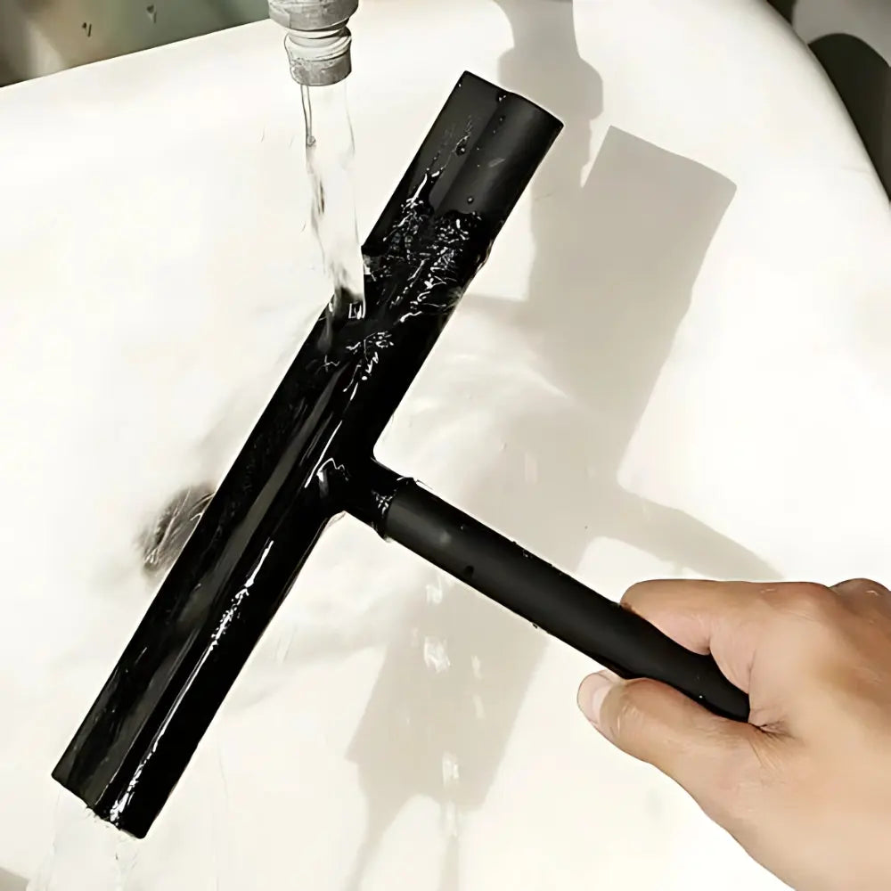 Silicone Bathroom Squeegee for Glass Shower Doors, Mirrors & Tile – Streak-Free Wiper with Ergonomic Handle for Daily Water Removal | Thomler