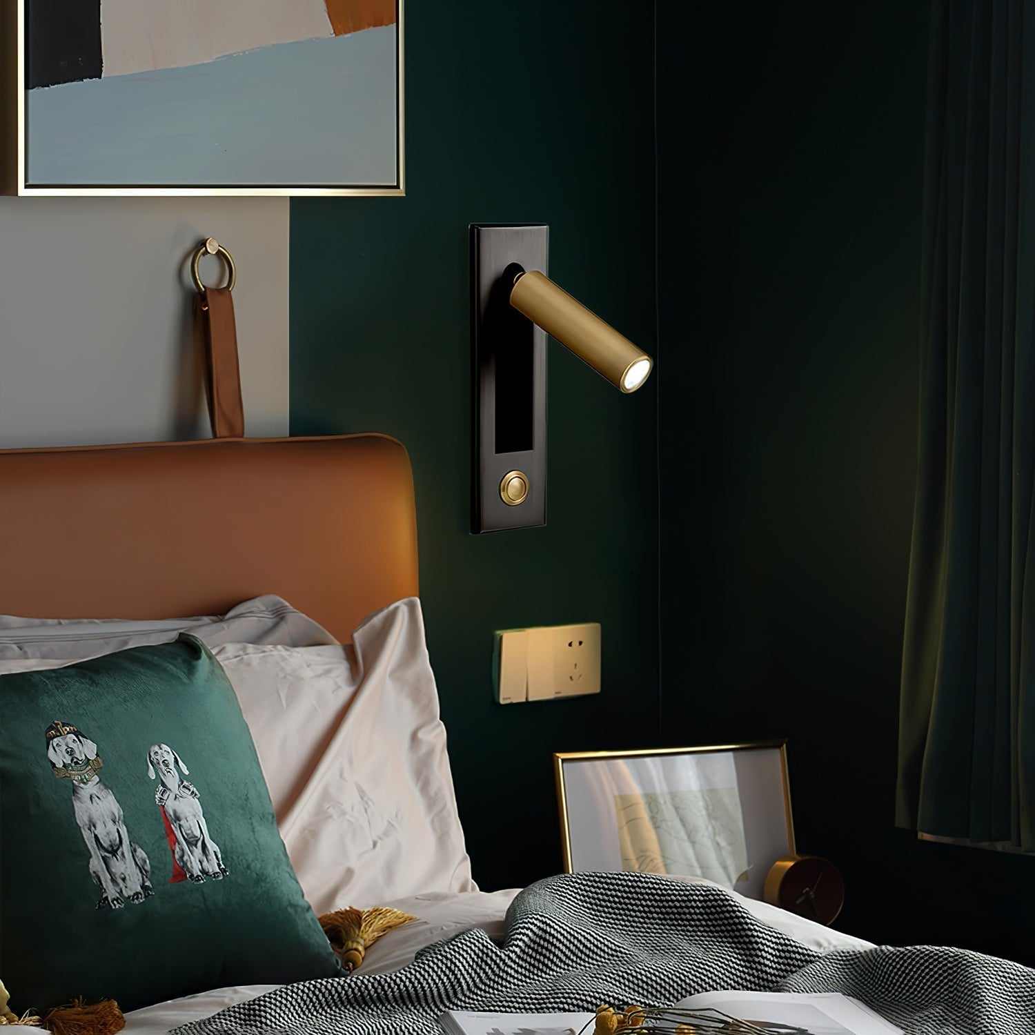 Recessed LED Reading Light for Bedroom – Flush Mount Wall Lamp with Adjustable Head – Warm or Cool White – Modern Nightstand Sconce for | Thomler