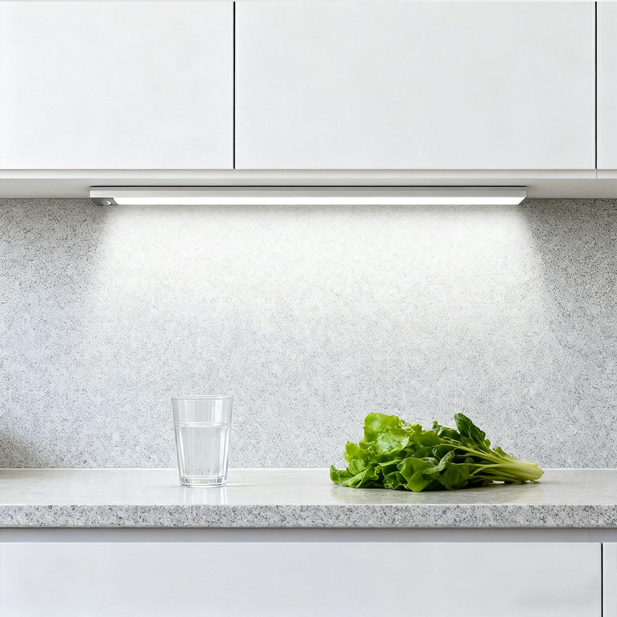 Cabinet Light Aluminium 60.0 cm Motion Sensor USB Rechargeable Kitchen Wardrobe Under Cabinet LED Strip Lighting | Thomler