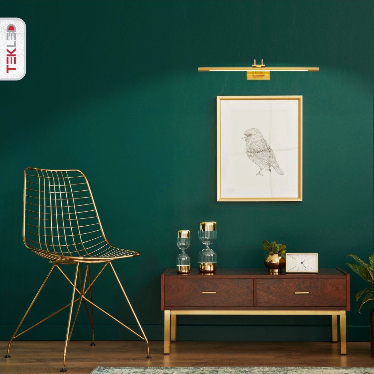 Wall Lamp Aluminium 64.0 cm Gold Mirror And Picture Lighting LED Artwork Display Light | Thomler