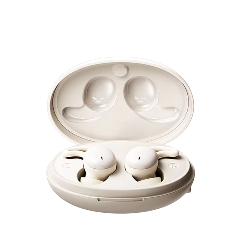 Sleep Earbuds with Passive Noise Isolation – Side Sleeper Comfort Design, 5-Hour Battery, Bluetooth 5.3, Touch Controls, Soft Silicone Fit | Thomler
