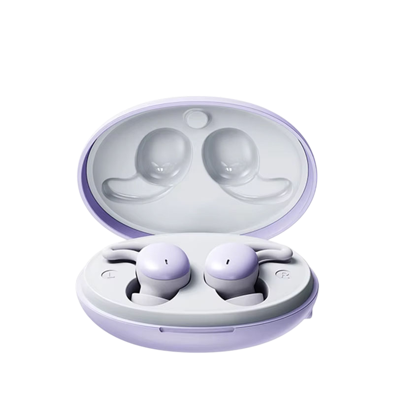 Sleep Earbuds with Passive Noise Isolation – Side Sleeper Comfort Design, 5-Hour Battery, Bluetooth 5.3, Touch Controls, Soft Silicone Fit | Thomler